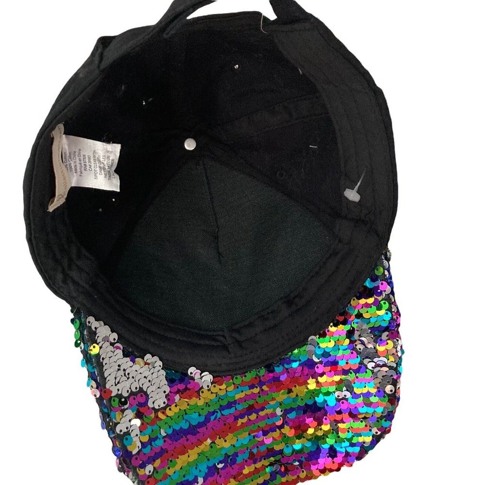 Collection Eighteen Baseball Hat Proud Pride Multicolored Sequins One Size - Picture 5 of 10